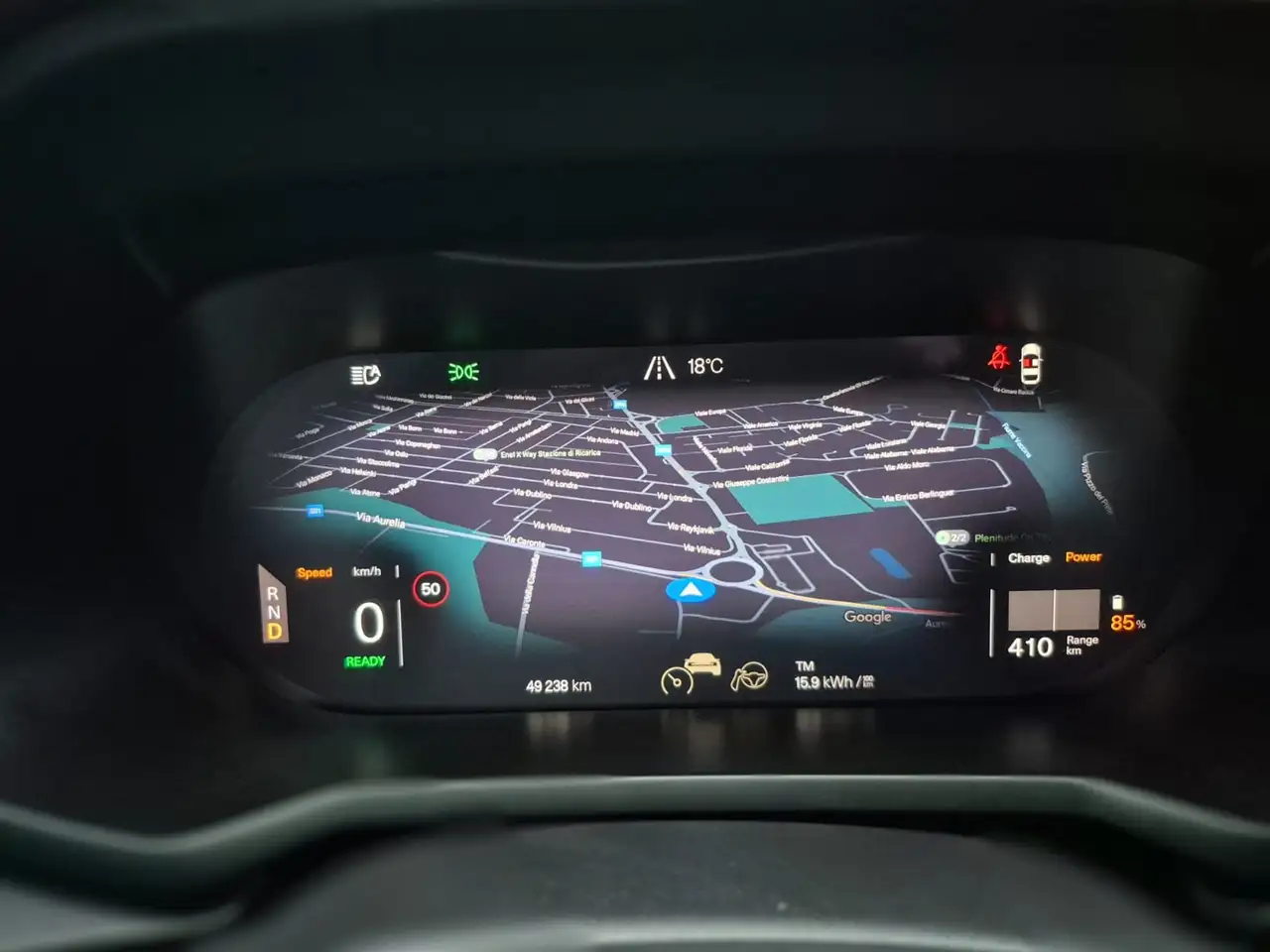 Polestar 2 Long Range Single Motor 78kWh 2023 elettrica usata 49.238 km - Foto 13