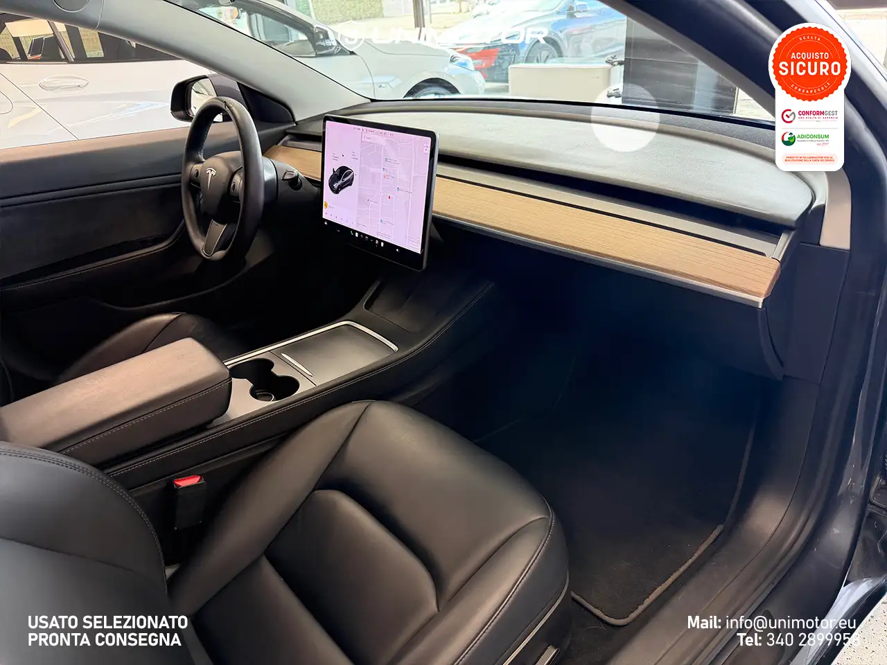 Tesla Model 3 Long Range Dual Motor AWD 2021 elettrica usata 69.872 km - Foto 3