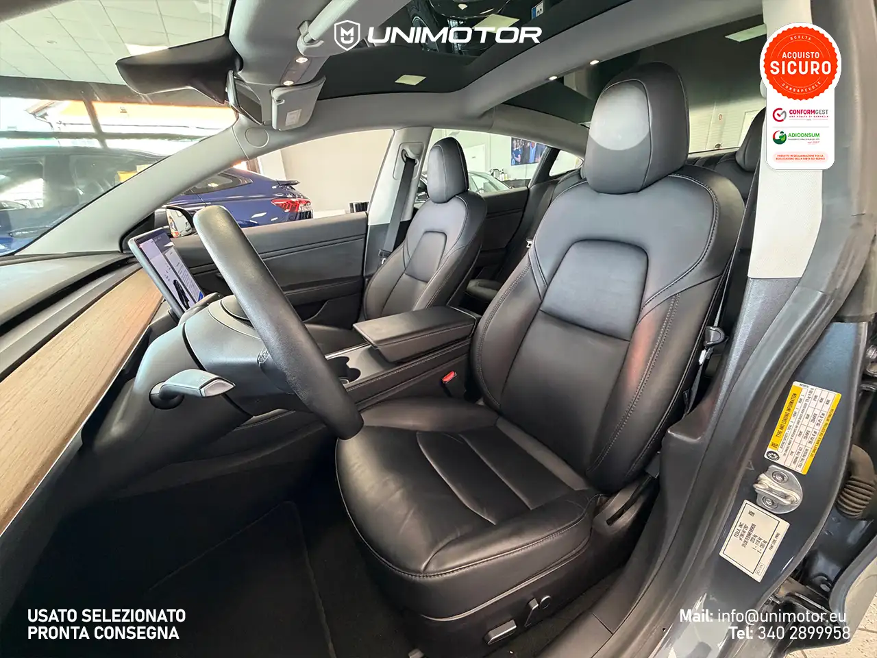 Tesla Model 3 Long Range Dual Motor AWD 2021 elettrica usata 69.872 km - Foto 4