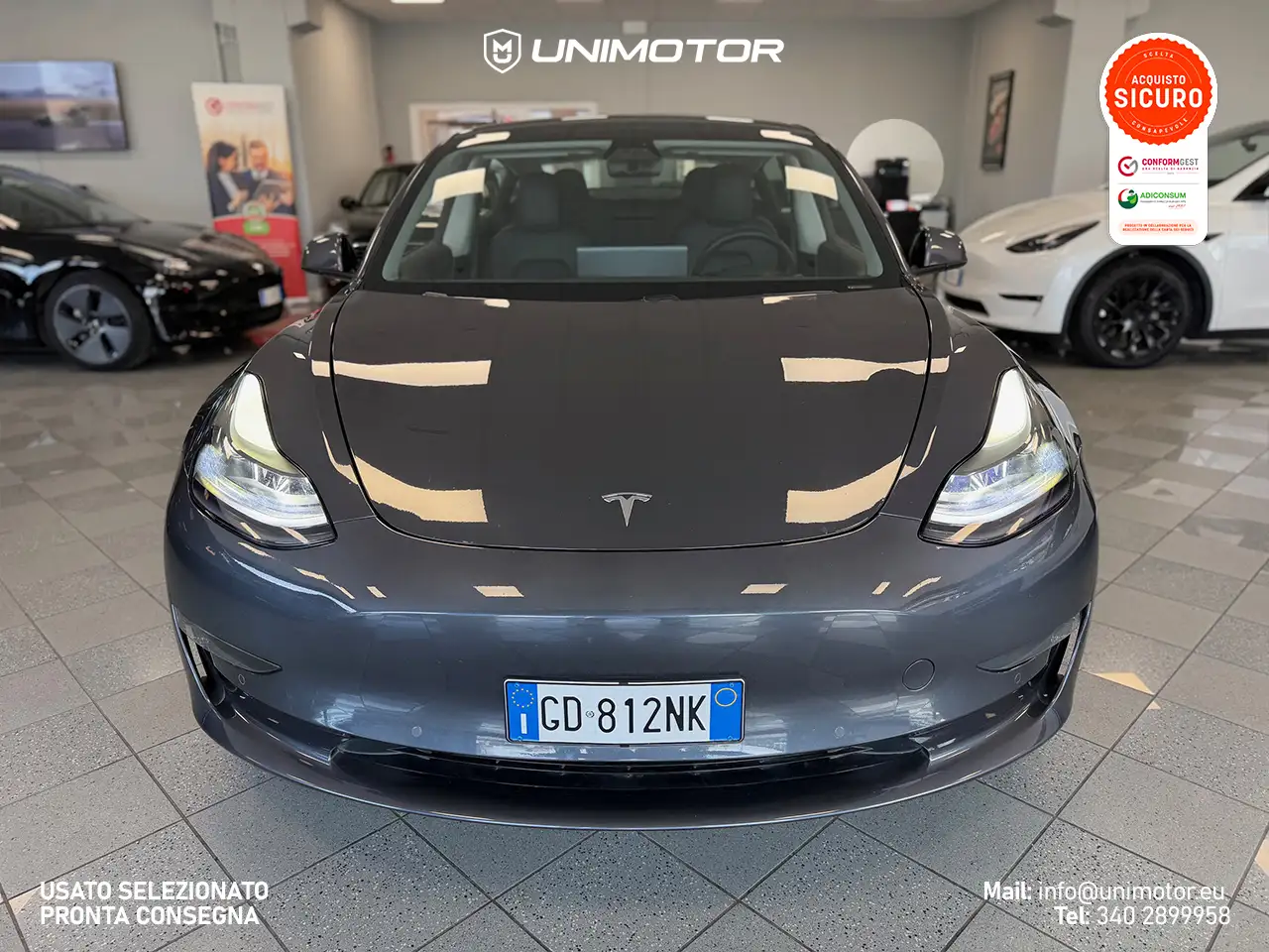 Tesla Model 3 Long Range Dual Motor AWD 2021 elettrica usata 69.872 km - Foto 8