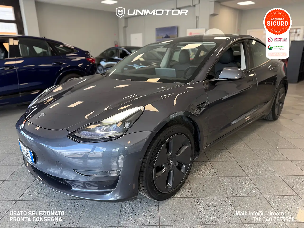 Tesla Model 3 Long Range Dual Motor AWD 2021 elettrica usata 69.872 km - Foto 9