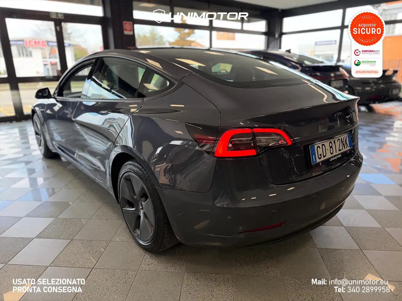 Tesla Model 3 Long Range Dual Motor AWD 2021 elettrica usata 69.872 km - Foto 10