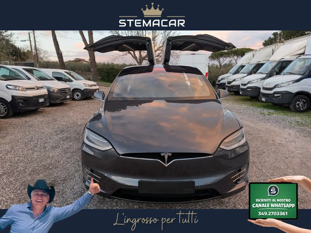 Tesla Model X Long Range Plus AWD 2018 elettrica usata 170.763 km - Foto 1